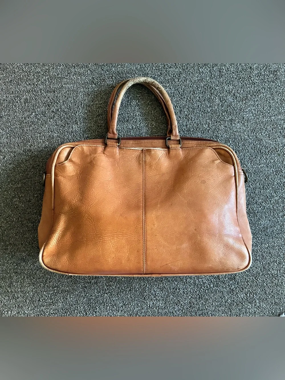 Genuine Leather Made In Colombia Brown Briefcase